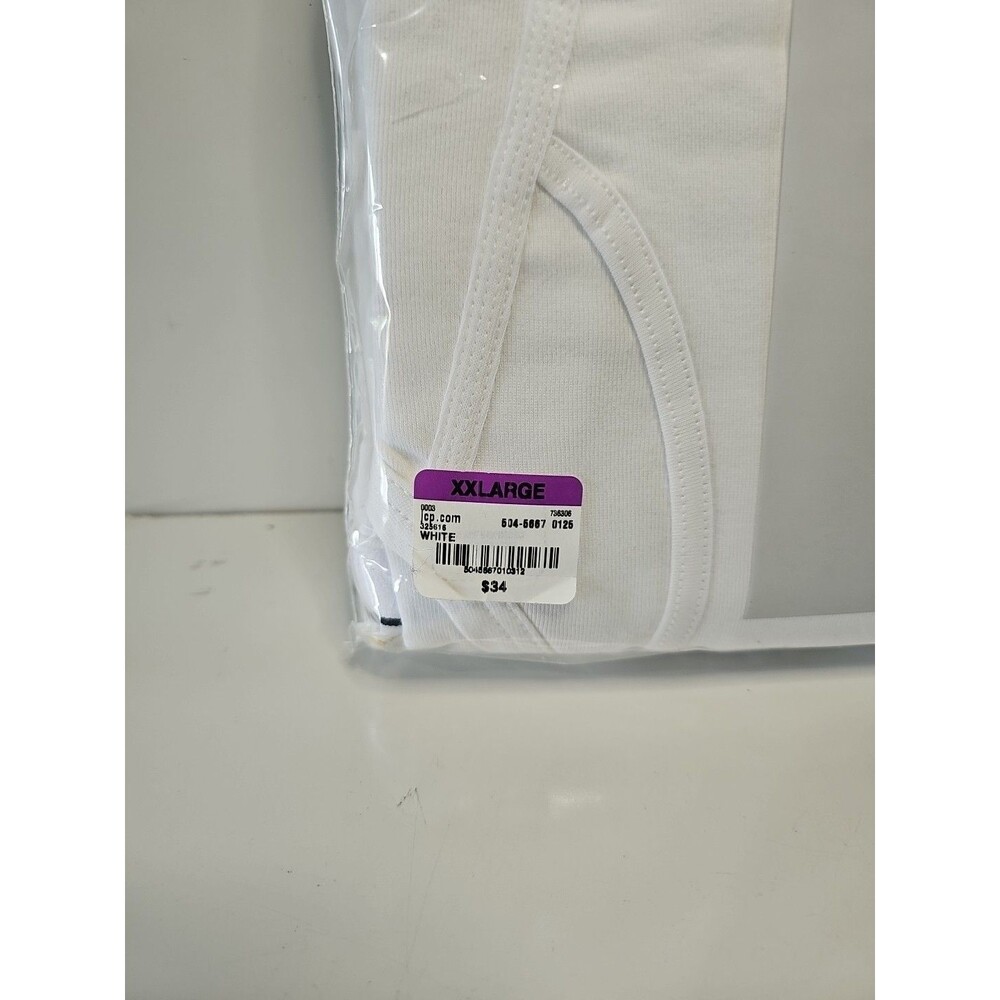 New Stafford Men's 6-Pack 100% Cotton Low-Rise White Briefs Sz XXL JC Penny - Picture 6 of 6